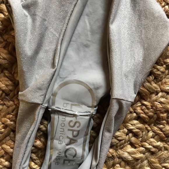 L*Space silvery GALAXY gray xs bikini bottom hipster cheeky seamless Lowrise - Picture 5 of 8